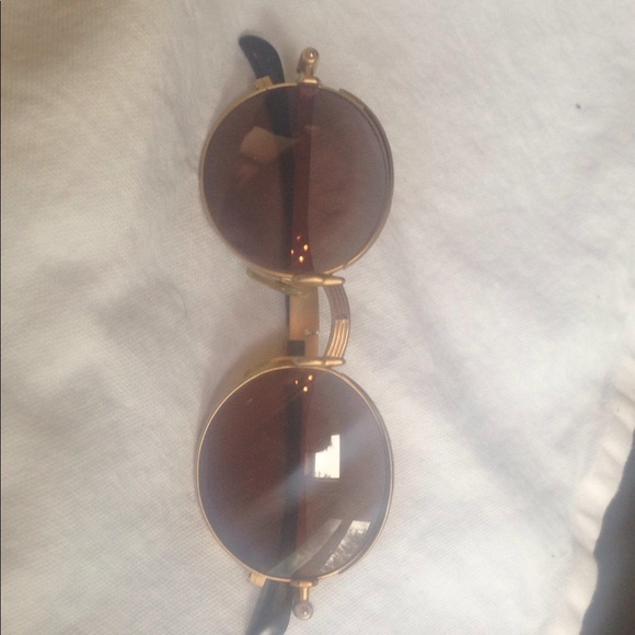 Gold John Paul Gaultier vintage sunglasses - Picture 2 of 8